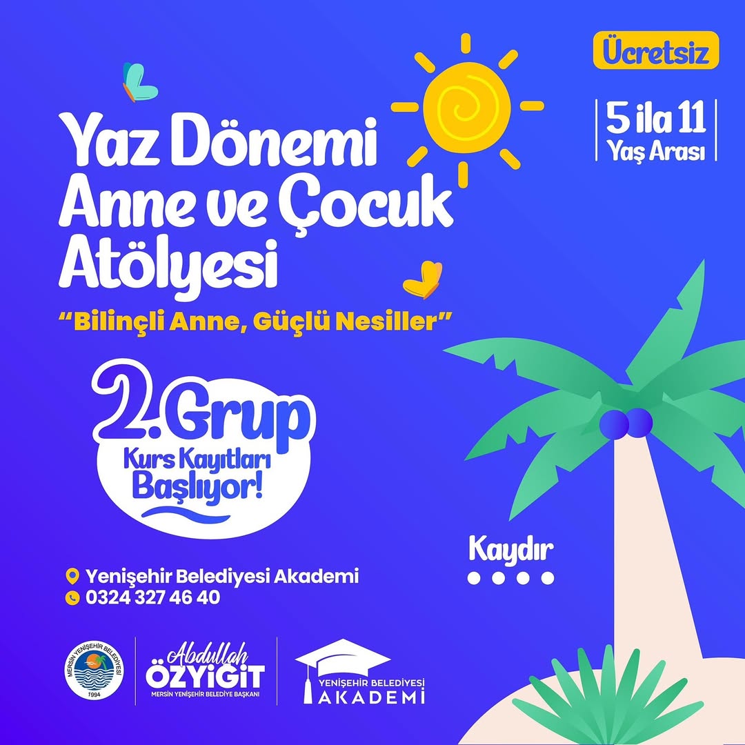 Yaz Dönemi Anne ve Çocuk Atölyesi